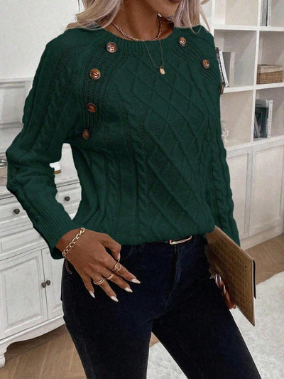 MATHILDE | SWEATER WITH BUTTON DETAILS