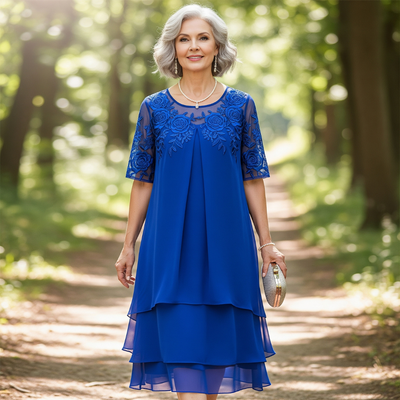 Bernice - Elegant Three-Layer Dress