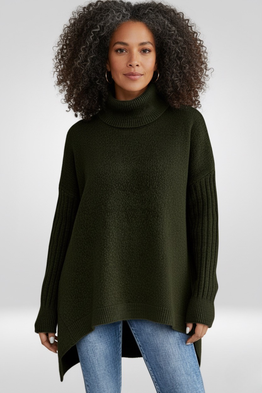 Isabelle | Comfy Asymmetrical Knit Sweater
