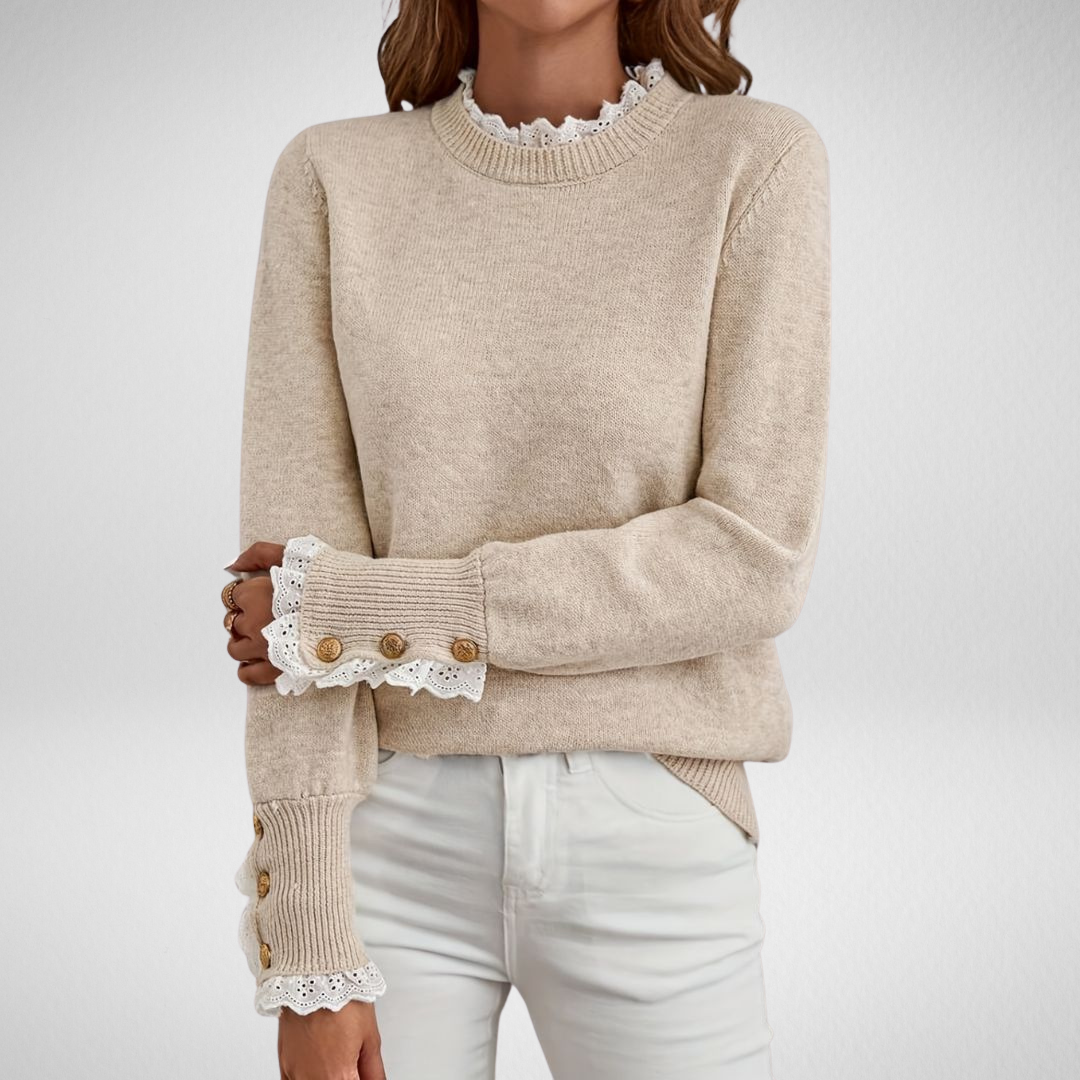 Evee – Chic Lace Knit Sweater