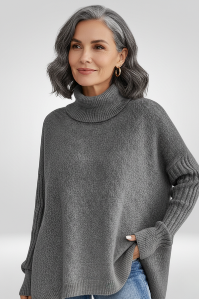 Isabelle | Comfy Asymmetrical Knit Sweater
