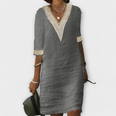 Emelia - Relaxed Cotton-Linen Dress