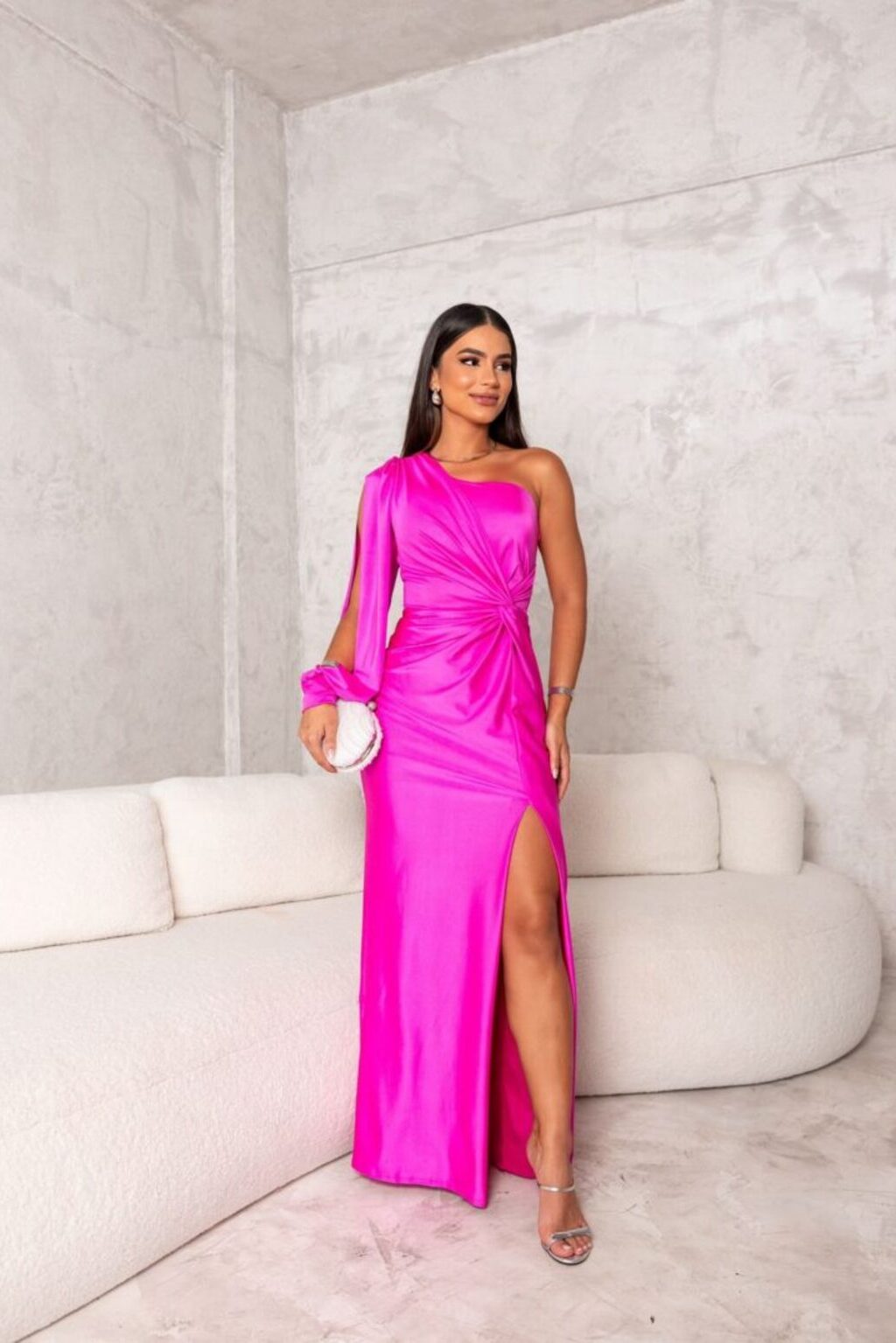 Celena - Luxurious Satin Evening Dress