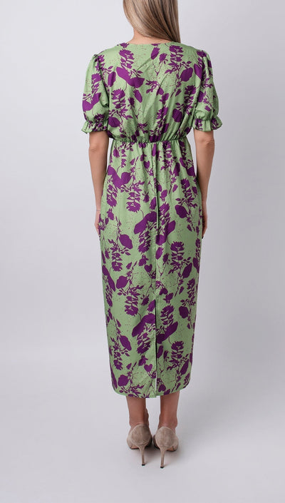 Carina - Elegant Floral Midi Dress