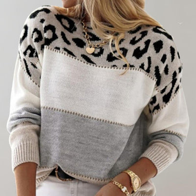 Ophélie | Elegant Leopard Print Sweater