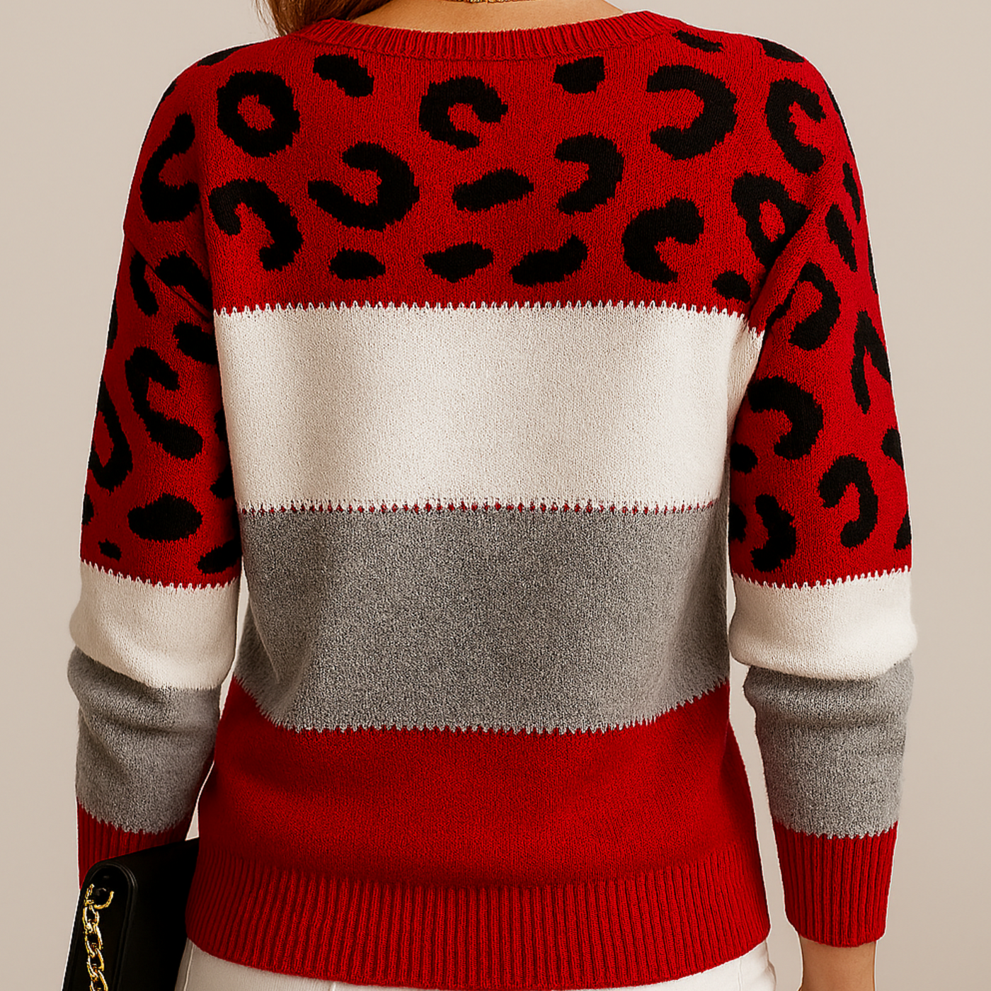 Ophélie | Elegant Leopard Print Sweater