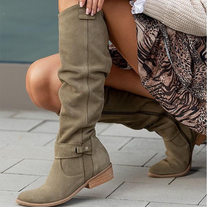 Lina | Comfortable, Warm Suede Boots