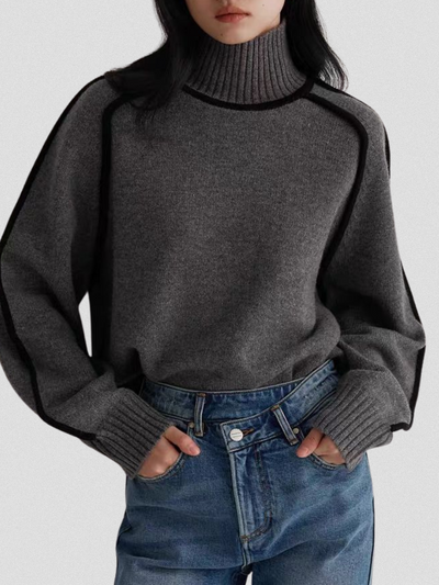 LOUIS | CONTRAST TRIM SWEATER