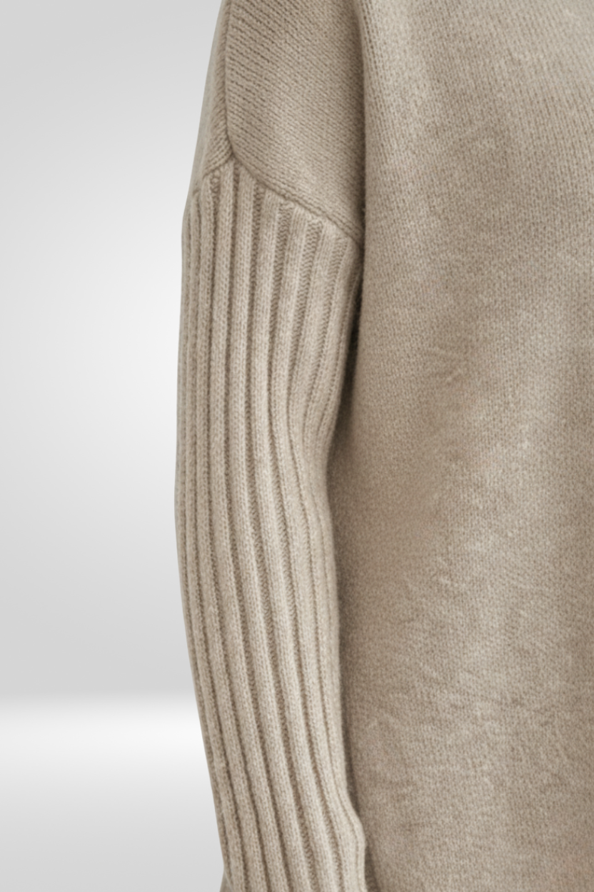 Isabelle | Comfy Asymmetrical Knit Sweater