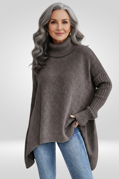 Isabelle | Comfy Asymmetrical Knit Sweater