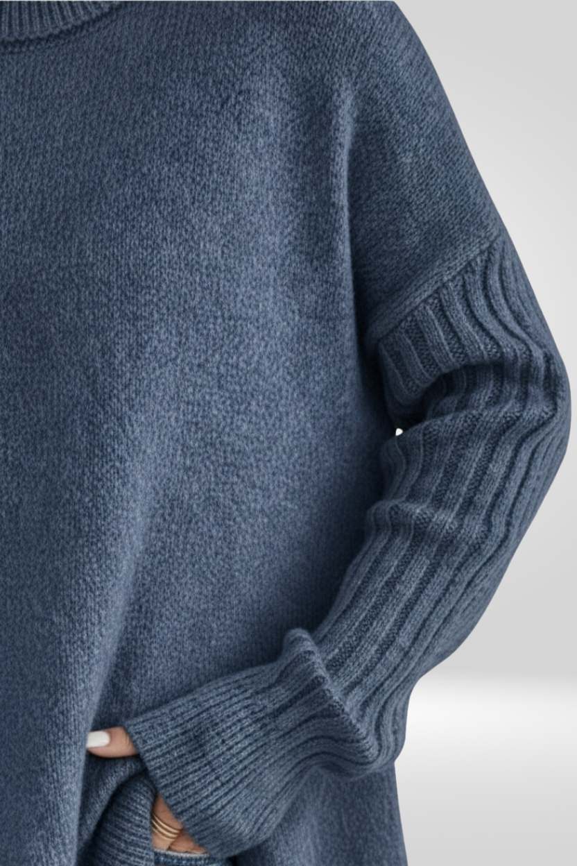 Isabelle | Comfy Asymmetrical Knit Sweater