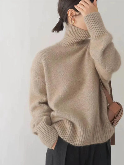 MONIKA | MYK AND TIMELESS HIGH NECK CASHMERE SWEATER