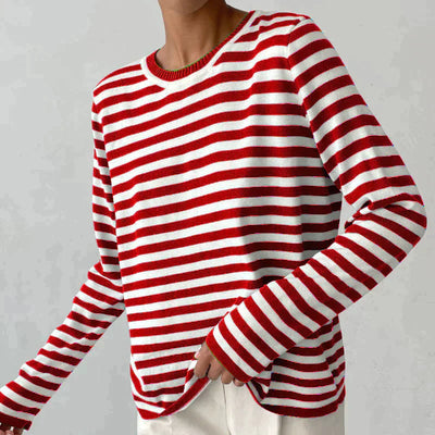 OLIVIA | LONG SLEEVE STRIPED SWEATER