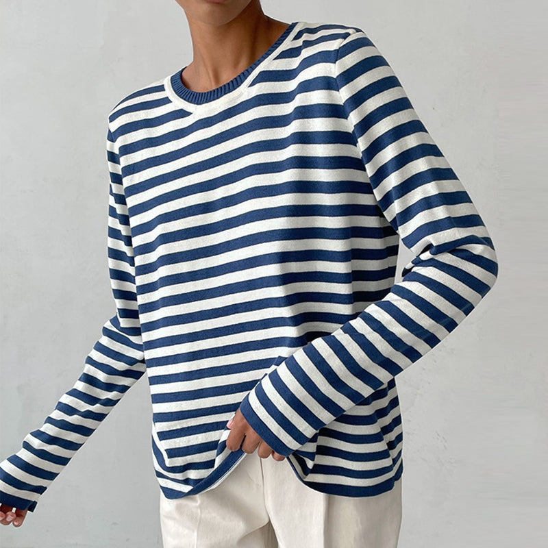 OLIVIA | LONG SLEEVE STRIPED SWEATER