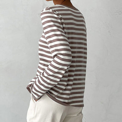 OLIVIA | LONG SLEEVE STRIPED SWEATER