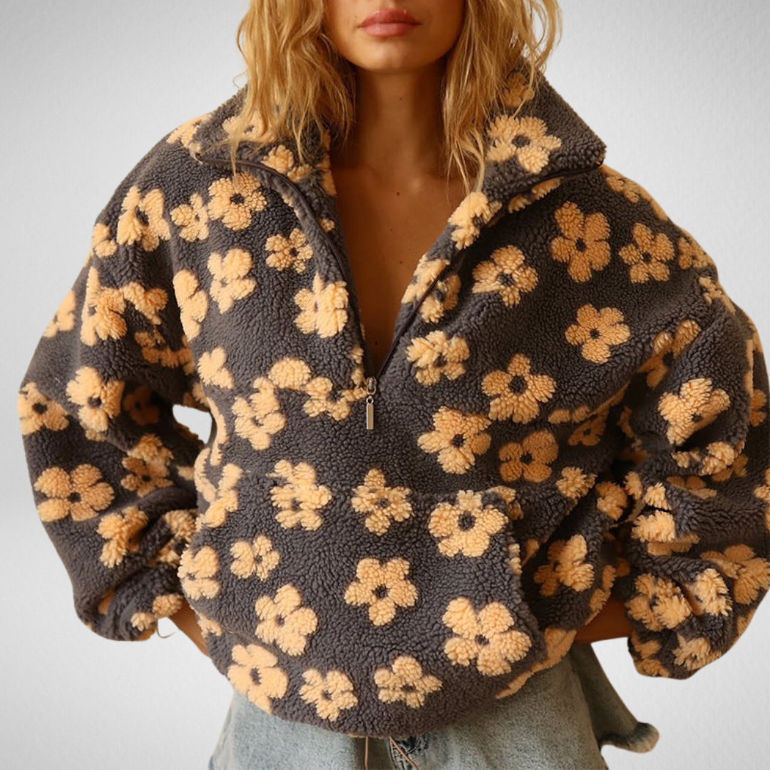 Floral Print Sweater by Suzan