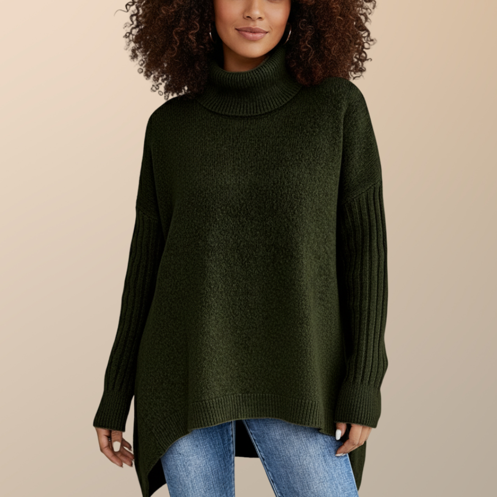 Sara | Elegant Long Turtleneck