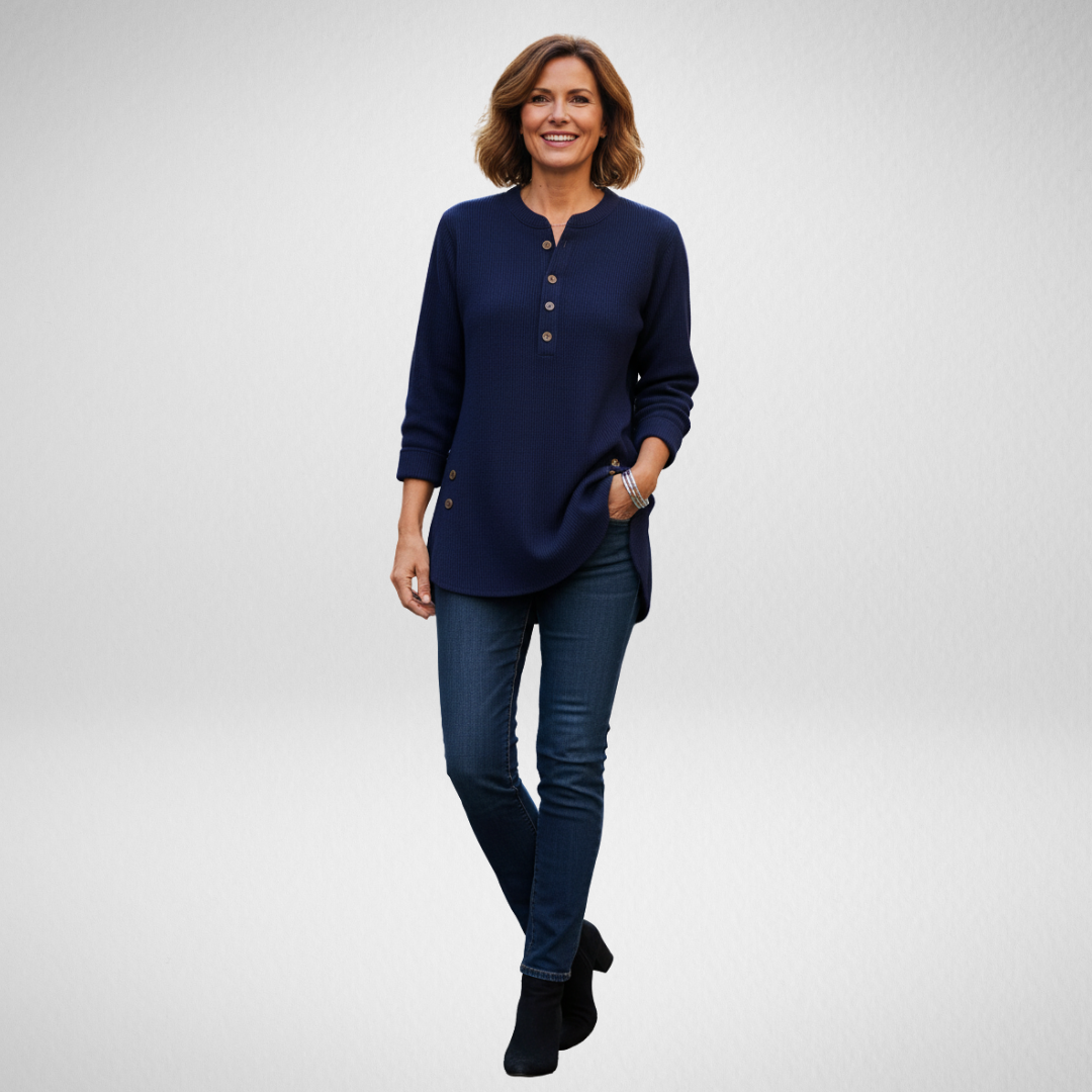 Élodie | Chic Button-Up Sweater