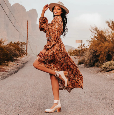 Victoria | Vintage Elegance Leather Heels