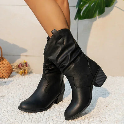 Mabel | Classic Mid-Calf Western Boots