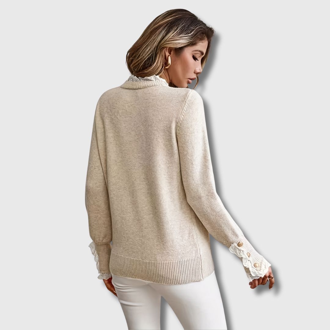 Evee – Chic Lace Knit Sweater