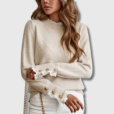 Evee – Chic Lace Knit Sweater