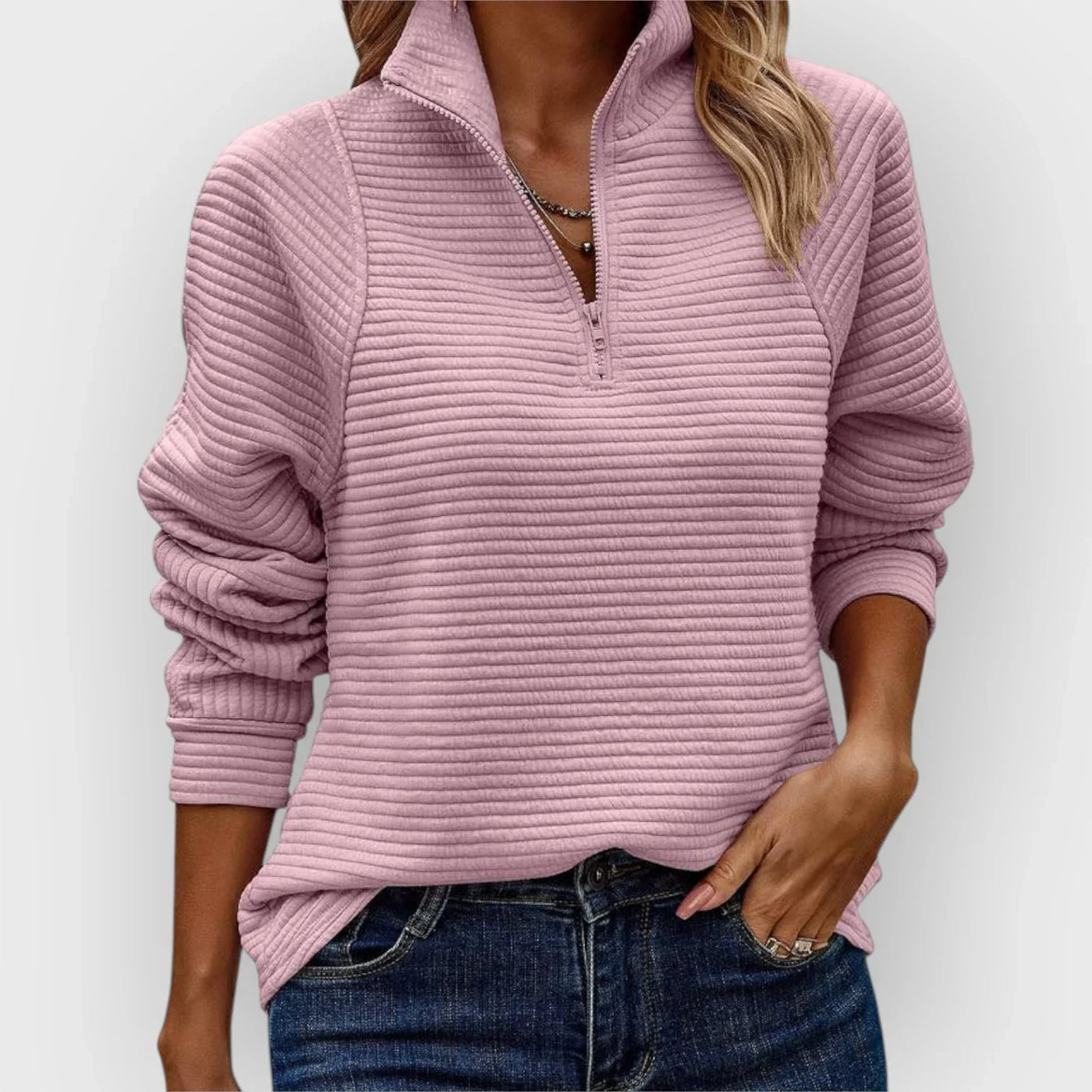 SEREN | PULLOVER WITH HALF ZIP
