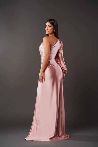 Celena - Luxurious Satin Evening Dress