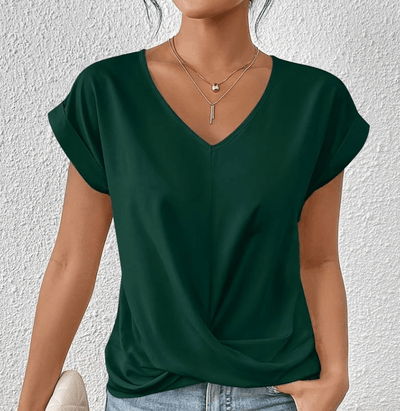 Luna | Tummy Tucking V-neck top