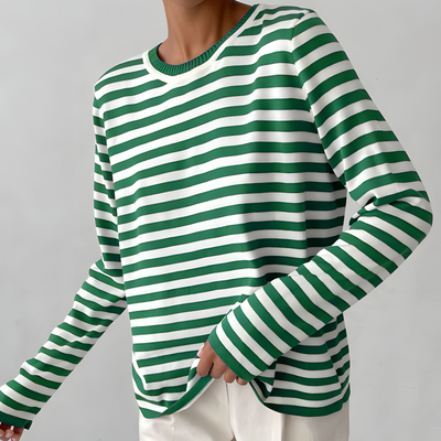 OLIVIA | LONG SLEEVE STRIPED SWEATER