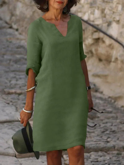 Josette - Elegant V-Neck Dress